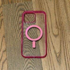 Pink Phone Case with Ring Holder